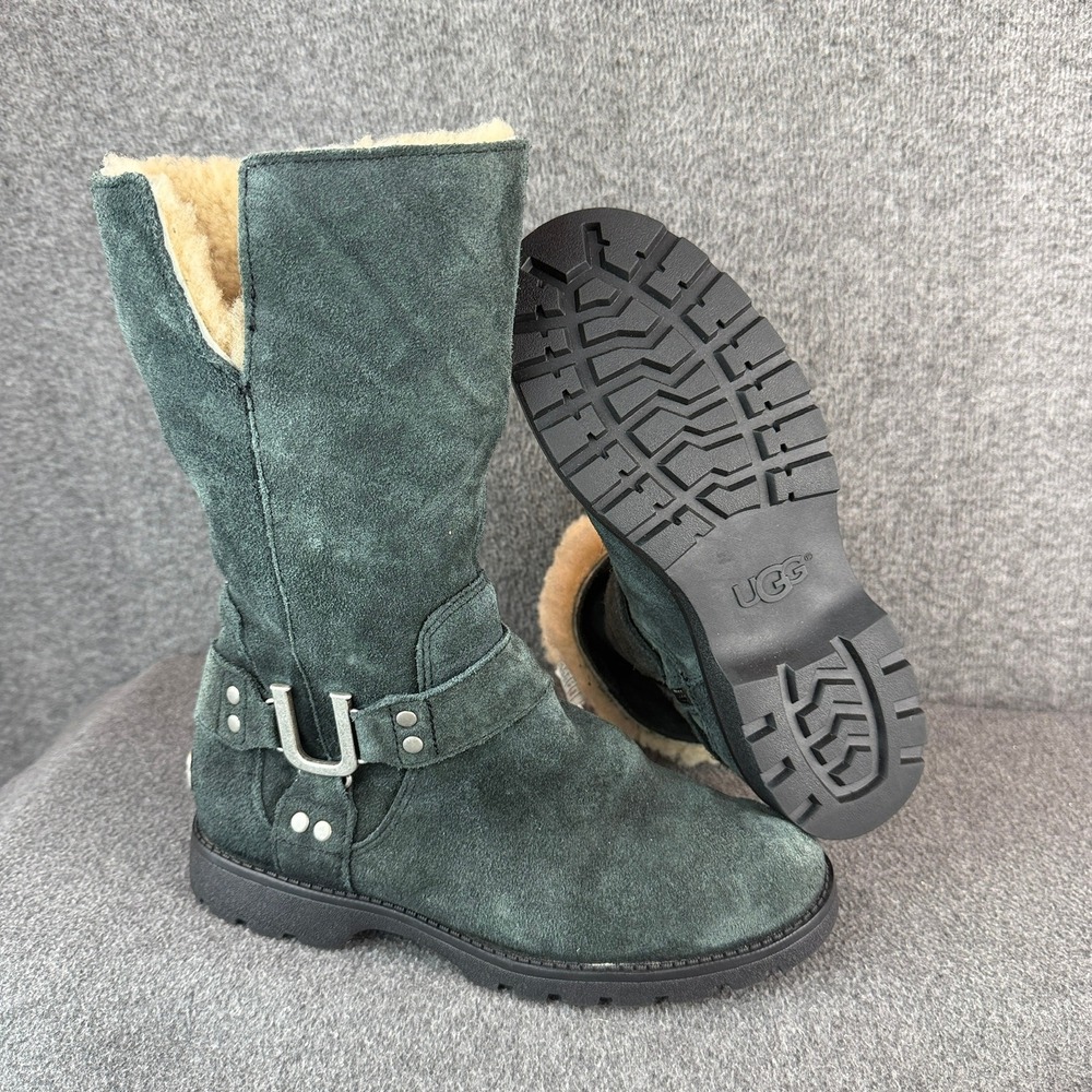 UGG Moto Harness Buckle Boots Womens Size 6 Suede